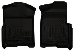 Ford F-150 Floor Liners - Front - Husky Liners - WeatherBeater - Black - `09-`12 Ford F-150 Floor Liners - Front - Husky Liners - WeatherBeater - Black - `09-`12